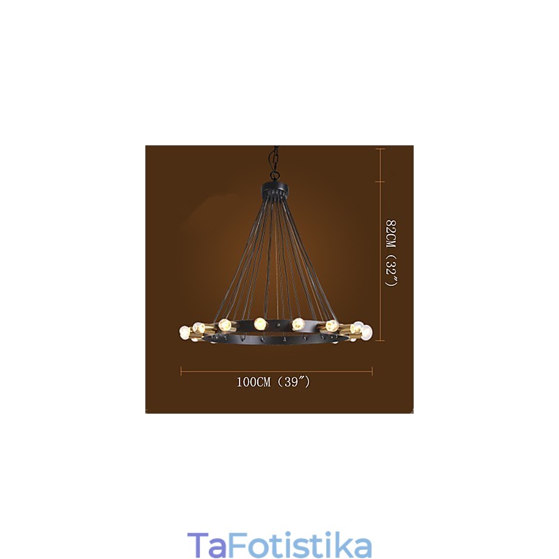 Nordic Creative Chandelier Retro Industria Ρετιρέ
