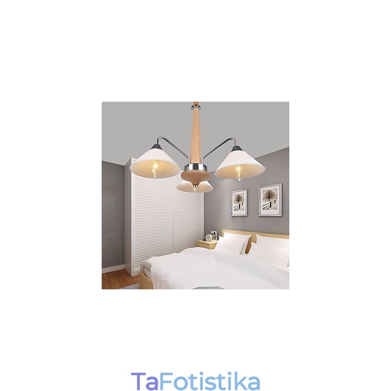 Μοντέρνο μοντέρνο εξοχικό ηλεκτρολυμένο χαρακτηριστικό για ξύλινο πολυέλαιο μπαμπού