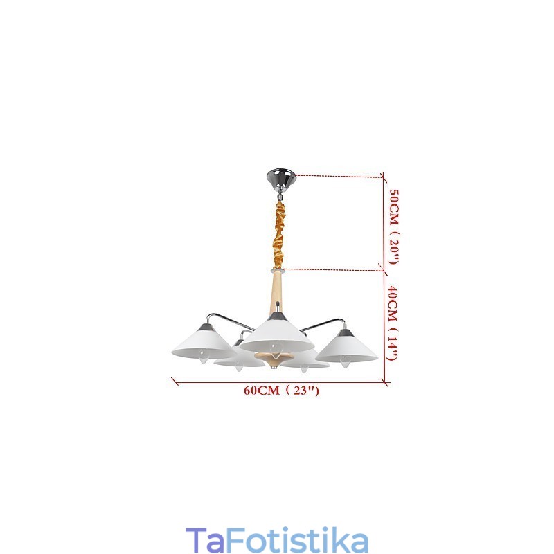 5 Light Modern Contemporary Πολυέλαιος για