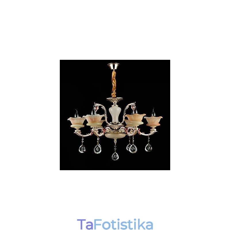 Μοντέρνο παραδοσιακό κλασικό χαρακτηριστικό κράμα ψευδαργύρου για κρεμαστό μεταλλικό φως κρυστάλλου μίνι