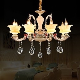 Μοντέρνο παραδοσιακό κλασικό χαρακτηριστικό κράμα ψευδαργύρου για κρεμαστό μεταλλικό φως κρυστάλλου μίνι