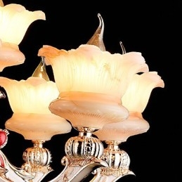 Μοντέρνο παραδοσιακό κλασικό χαρακτηριστικό κράμα ψευδαργύρου για κρεμαστό μεταλλικό φως κρυστάλλου μίνι