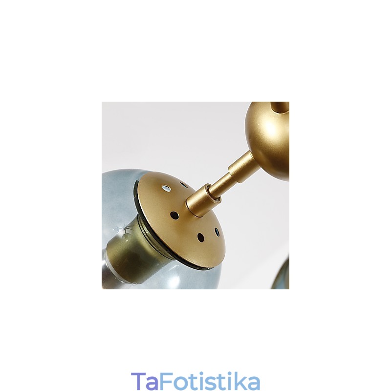 Φωτιστικό κρεμαστό με μεταλλικό γυαλί Modo Light Post Modern Europe, βιομηχανικό φωτιστικό πολυελαίου με διακόσμηση φουαγιέ