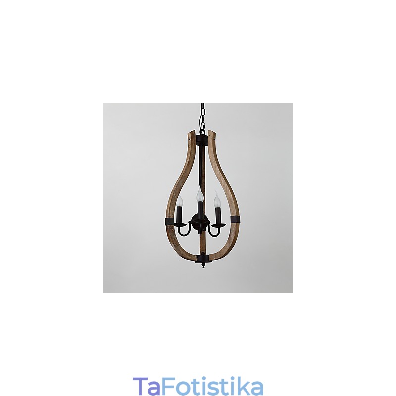 Τρεις ελαφριές vintage ζωγραφική με χαρακτηριστικό μίνι ύφος ξύλινο φωτιστικό μπαμπού πολυέλαιος το διακοσμητικό κρεμαστό φωτιστικό
