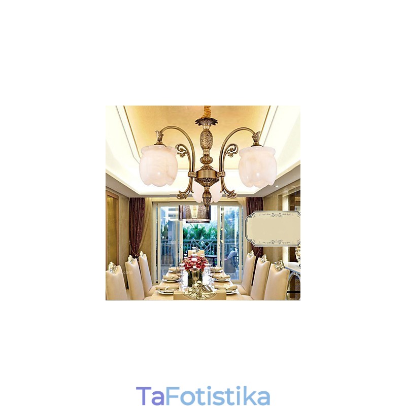 Η λάμπα Copper Marble Lamp American