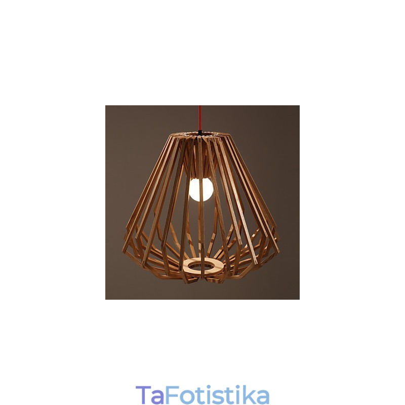 Πολυέλαιος Mini Style Παραδοσιακό Κλασικό Ξύλινο Μπαμπού