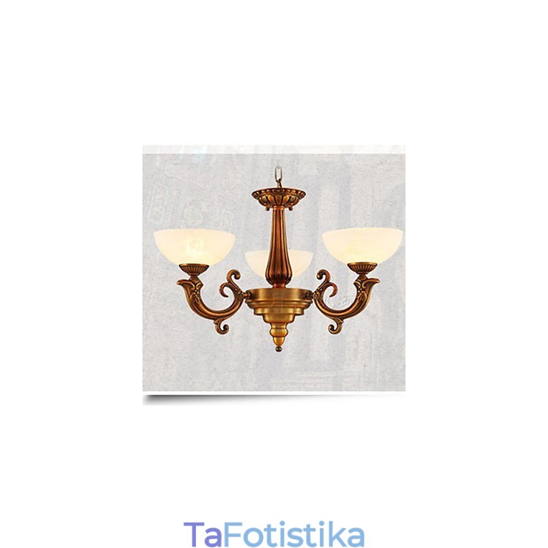 The Chinese Style Marble lamp Chandelier Full Copper φωτιστικό Chandelier