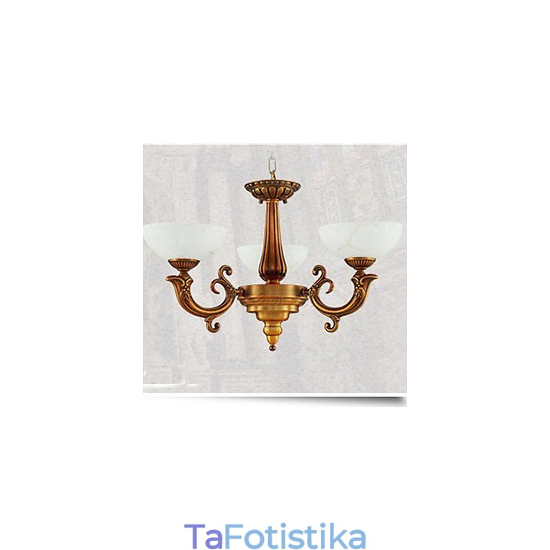 The Chinese Style Marble lamp Chandelier Full Copper φωτιστικό Chandelier