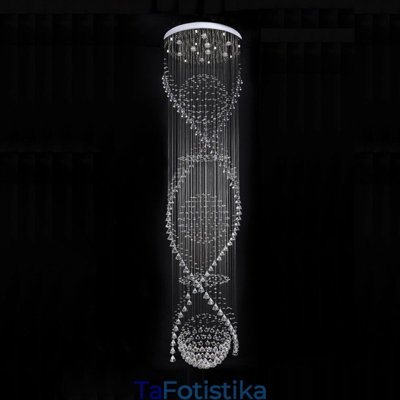 Extra Length 5 μέτρων Μοντέρνο κρεμαστό φως οροφής πολυέλαιος εσωτερικού χώρου Φωτιστικά φωτιστικά φωτιστικά