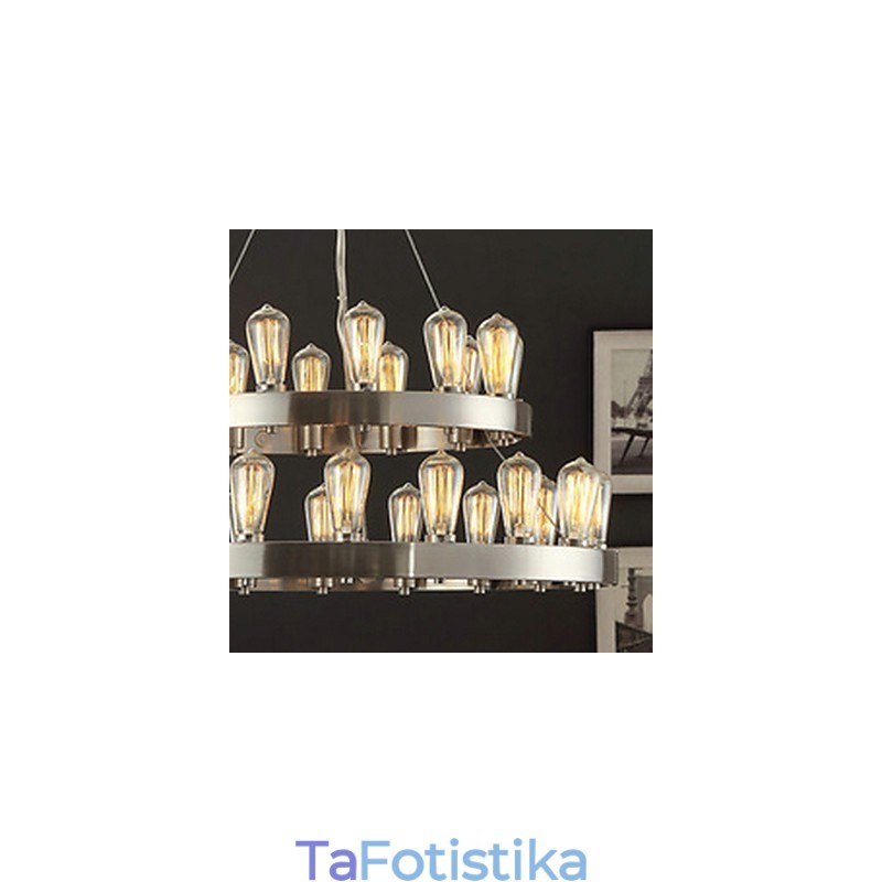 Vintage Mini Style Chrome Μεταλλικός πολυέλαιος