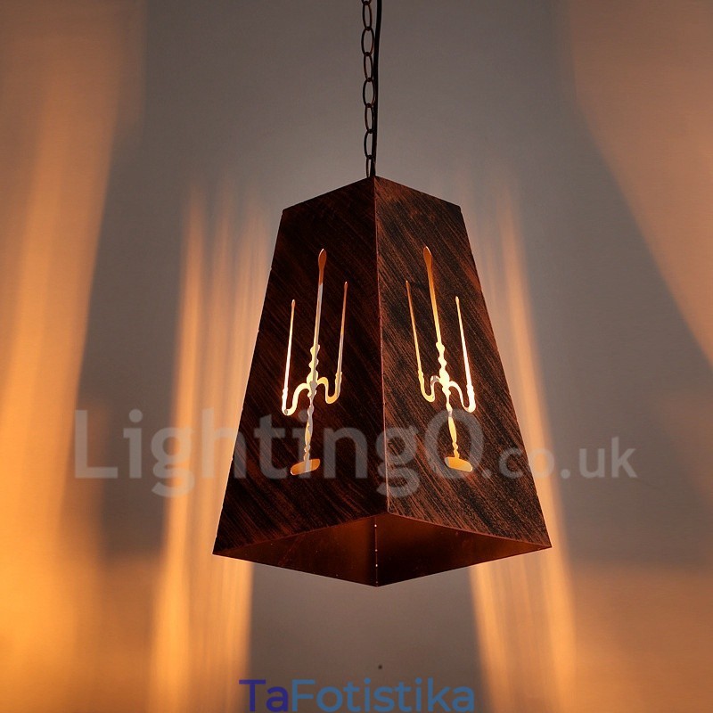 1 Light Retro Vintage Κρεμαστό Φωτιστικό Cafe House Κρεμαστό φωτιστικό