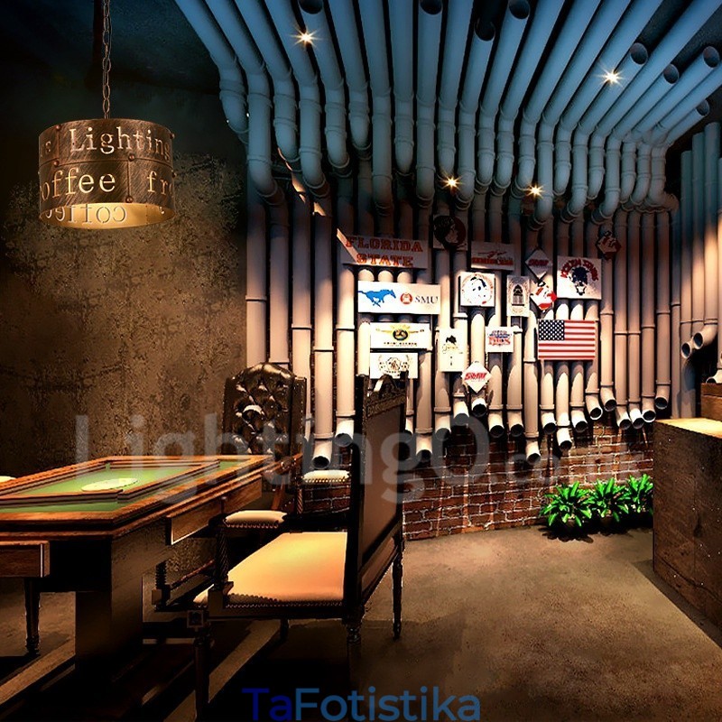 1 Light Retro Vintage Κρεμαστό Φωτιστικό Cafe House Κρεμαστό φωτιστικό