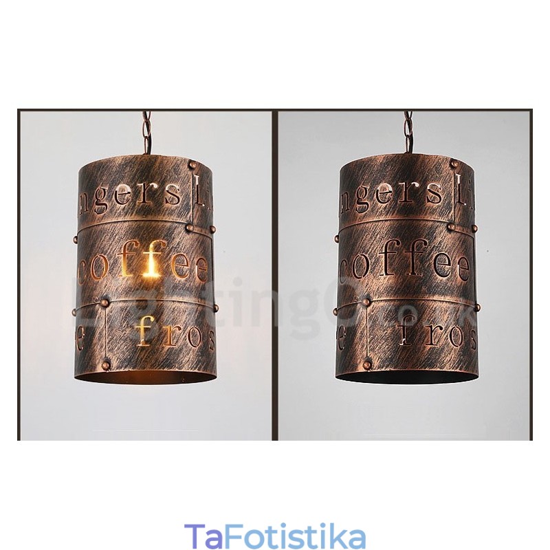 1 Light Retro Vintage Κρεμαστό Φωτιστικό Cafe House Κρεμαστό φωτιστικό