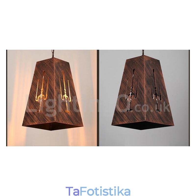 1 Light Retro Vintage Κρεμαστό Φωτιστικό Cafe House Κρεμαστό φωτιστικό