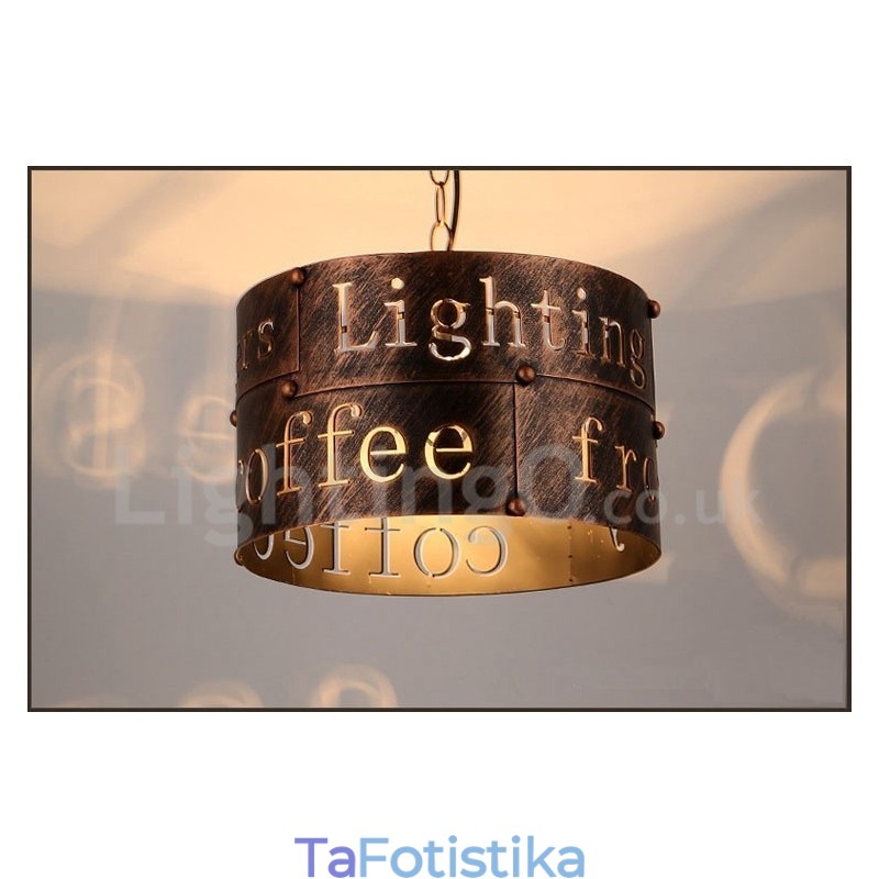 1 Light Retro Vintage Κρεμαστό Φωτιστικό Cafe House Κρεμαστό φωτιστικό
