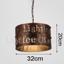 1 Light Retro Vintage Κρεμαστό Φωτιστικό Cafe House Κρεμαστό φωτιστικό