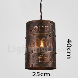 1 Light Retro Vintage Κρεμαστό Φωτιστικό Cafe House Κρεμαστό φωτιστικό