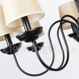 Πολυέλαιος 8 ελαφρύ ρουστίκ ρετρό σύγχρονου στυλ κεριού