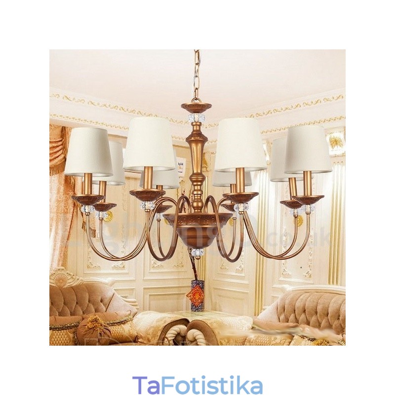 Πολυέλαιος 8 Light Retro Style Candle