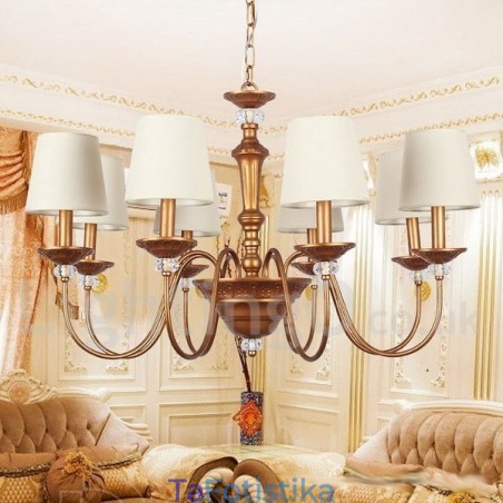 Πολυέλαιος 8 Light Retro Style Candle