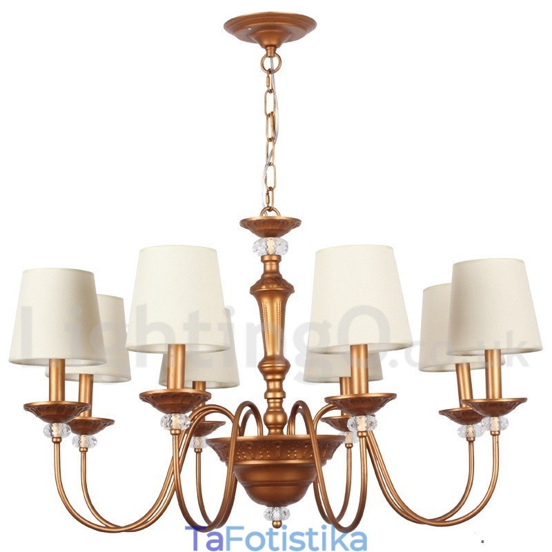 Πολυέλαιος 8 Light Retro Style Candle