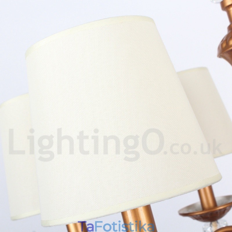 Πολυέλαιος 8 Light Retro Style Candle