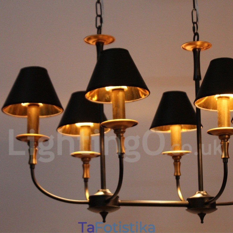 Πολυέλαιος 6 Light Retro Contemporary Style Candle