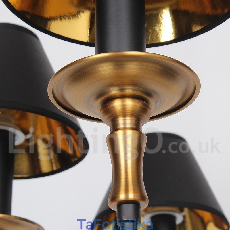Πολυέλαιος 6 Light Retro Contemporary Style Candle