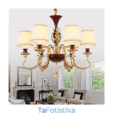 Crystal Chandelier 6 Lights Fashion Painting Metal Crystal Chandelier 6 Lights Fashion Painting Metal