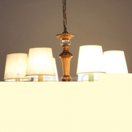 Πολυέλαιος 6 ελαφρύ ρουστίκ μαύρο ρετρό στυλ κεριού