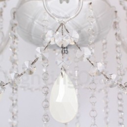 Πολυέλαιος 6 Ανοιχτός Λευκός Κ9 Crystal Candle Style Chandelier