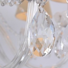 Πολυέλαιος 3 Ανοιχτός Λευκός Κ9 Crystal Candle Style Chandelier