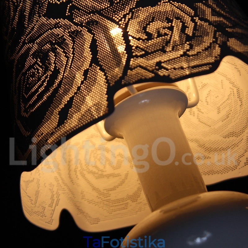 Πολυέλαιος 6 Light Modern Contemporary Κοίλο Λευκό Κερί