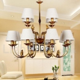 Πολυέλαιος 12 Light Modern Contemporary Rustic Retro Style Candle