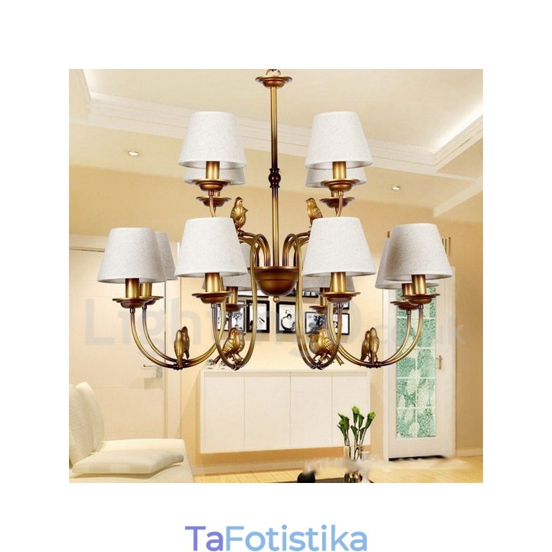 Πολυέλαιος 12 Light Modern Contemporary Rustic Retro Style Candle