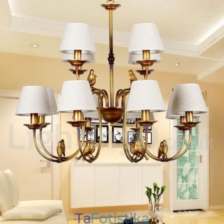 Πολυέλαιος 12 Light Modern Contemporary Rustic Retro Style Candle