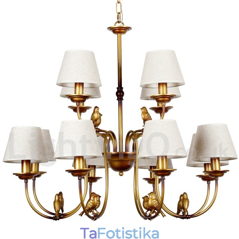 Πολυέλαιος 12 Light Modern Contemporary Rustic Retro Style Candle