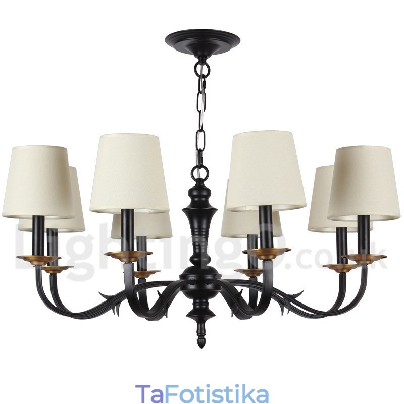 Πολυέλαιος 8 Light Retro Style Candle