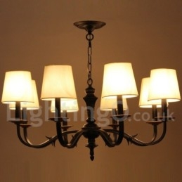 Πολυέλαιος 8 Light Retro Style Candle
