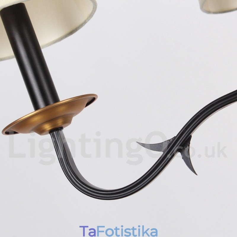 Πολυέλαιος 8 Light Retro Style Candle
