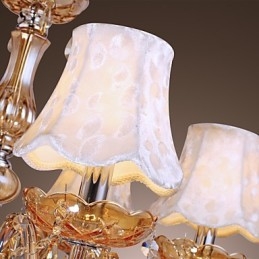 Πολυέλαιος European Style Luxury 6 Light με κρύσταλλο K9