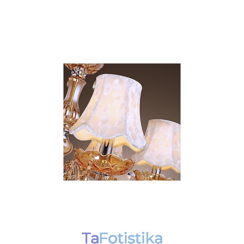 Πολυέλαιος European Style Luxury 6 Light με κρύσταλλο K9