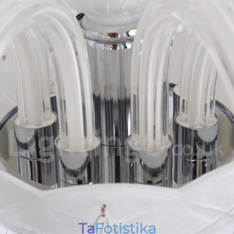 Πολυέλαιος 3 Ανοιχτός Λευκός Κ9 Crystal Candle Style Chandelier