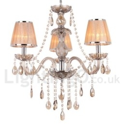Πολυέλαιος 3 Light K9 Crystal Style Candle