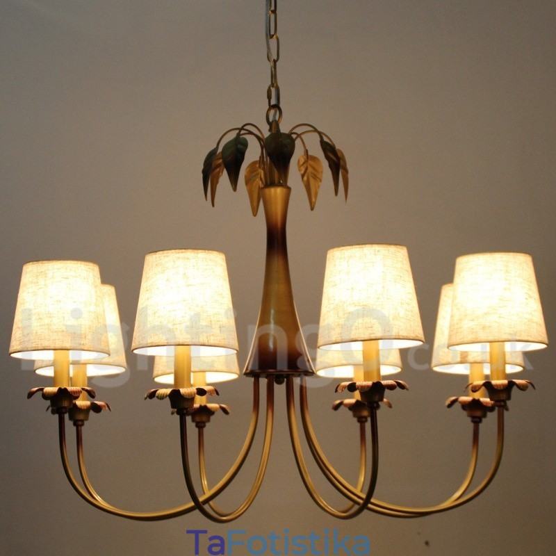 Πολυέλαιος 8 Light Modern Contemporary Rustic Style Candle