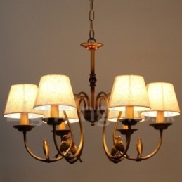 Πολυέλαιος 6 Light Modern Contemporary Rustic Retro Style Candle