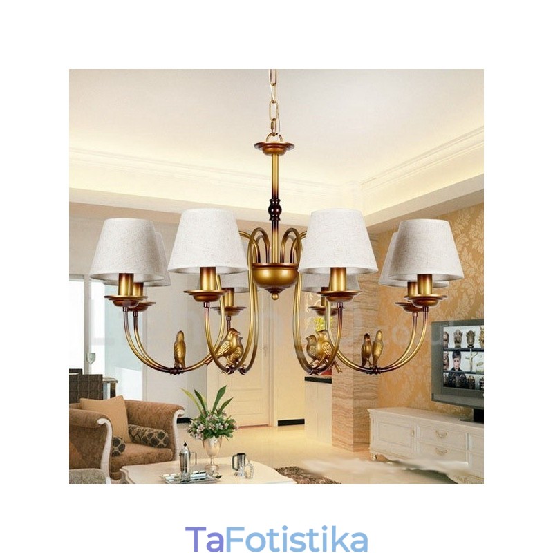 Πολυέλαιος 8 Light Modern Contemporary Rustic Retro Style Candle
