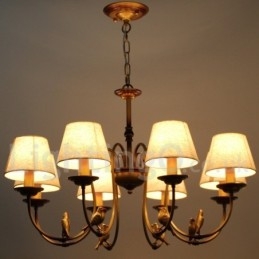 Πολυέλαιος 8 Light Modern Contemporary Rustic Retro Style Candle
