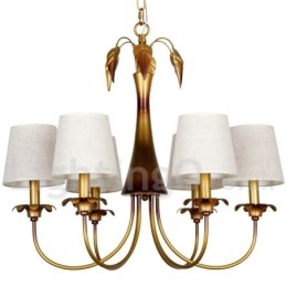 Πολυέλαιος 6 Light Modern Contemporary Rustic Style Candle