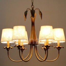 Πολυέλαιος 6 Light Modern Contemporary Rustic Style Candle
